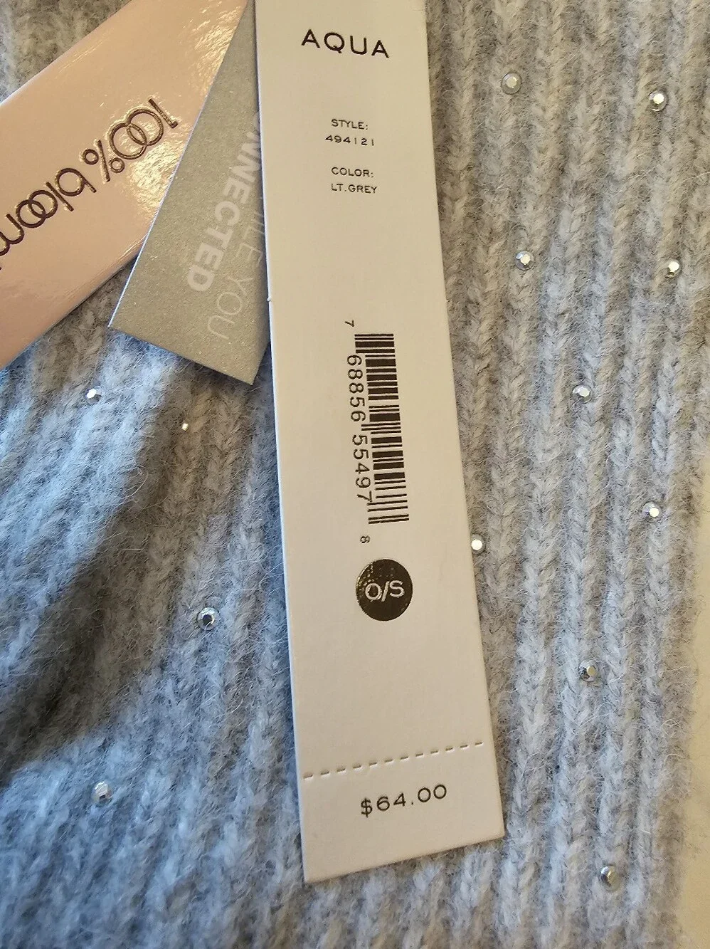 Aqua Mini Studs Tech Gloves - NWT. Gift.. Fall Winter. Mobile Friendly. Sparkle